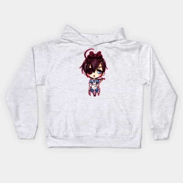 Ciel in Wonderland Kids Hoodie by DasGnomo